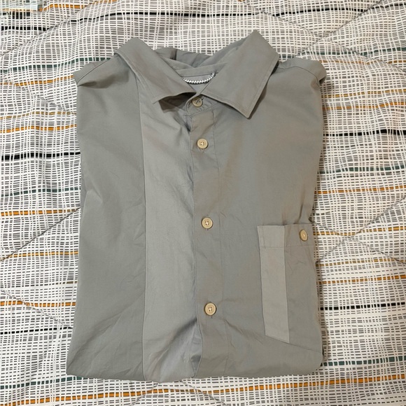Ted Baker Light Gray Casual Button-Down Shirt - Picture 1 of 3